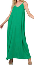 Load image into Gallery viewer, V-NECK CAMI MAXI DRESS -  Eklectic Stylez &amp; Fashion
