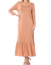 Load image into Gallery viewer, MAXI DRESS w/BOTTOM RUFFLE -  Eklectic Stylez &amp; Fashion
