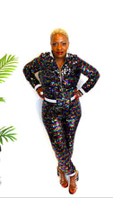 Load image into Gallery viewer, MULTI COLOR SEQUINS JOGGER SET -  Eklectic Stylez &amp; Fashion
